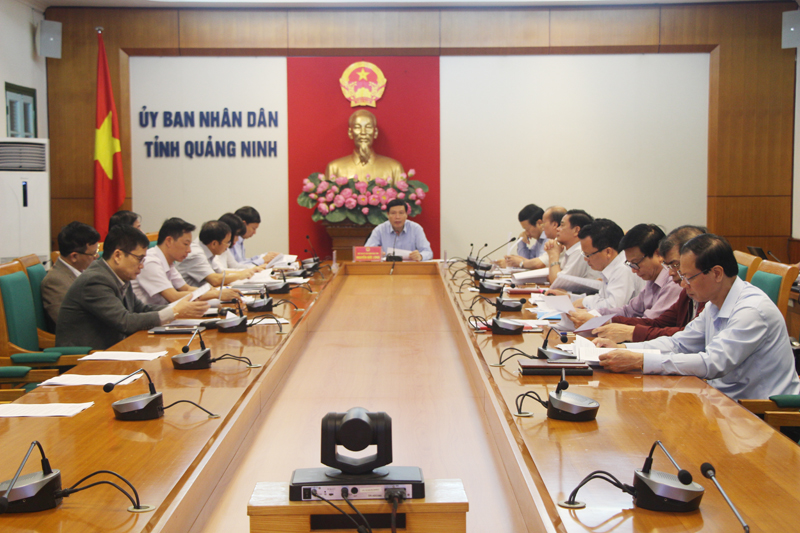 Đồng chí Nguyễn Đức Long, Chủ tịch UBND tỉnh, Trưởng Ban chỉ đạo tăng cường phát biểu chỉ đạo tại hội nghị