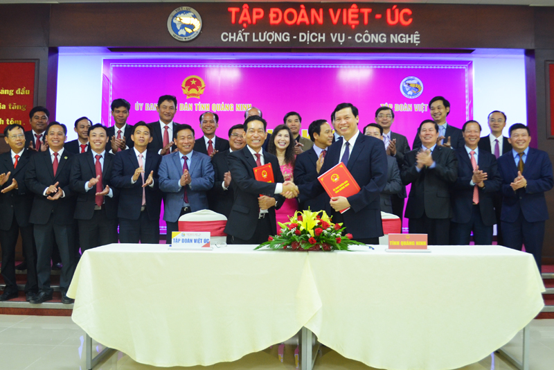 Lãnh đạo tỉnh Quảng Ninh và Tập đoàn Việt Úc ký kết hợp tác chiến lược