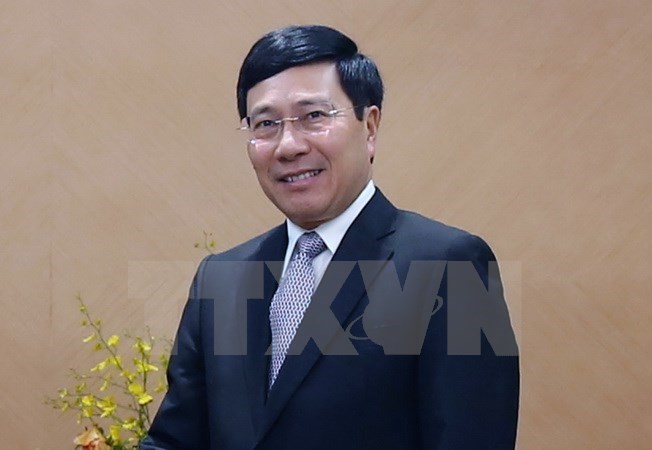 越南政府副总理兼外交部长范平明（图片来源：越通社）​