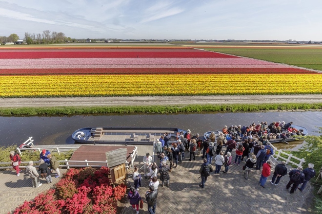 Du khách ở khắp nơi trên thế giới đến Keukenhof để ngắm hoa tulip. Lễ hội hoa năm nay diễn ra từ 23/3 đến 21/5, đánh dấu lần thứ 68 sự kiện được tổ chức. Ảnh: Keukenhof.