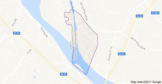 Bản đồ xã An Tường, huyện Vĩnh Tường, tỉnh Vĩnh Phúc. (Nguồn: Google Maps)