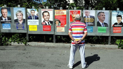 Có 11 ứng viên tham gia bầu cử tổng thống Pháp vòng I. (Ảnh: Reuters)