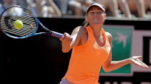  Sharapova thắng ấn tượng ở trận ra quân giải Rome Open. Ảnh: Internet.