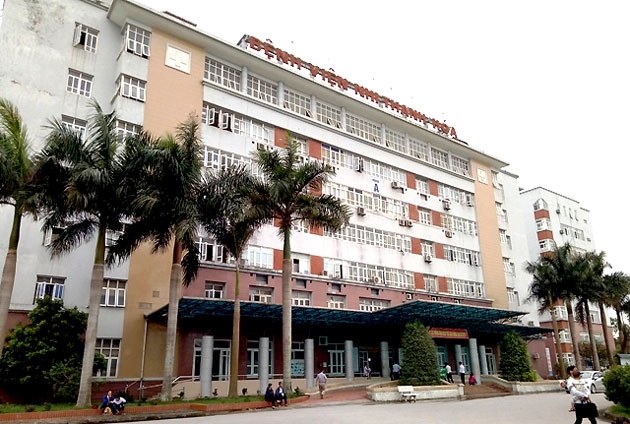 Bệnh viện Nhi Thanh Hóa, nơi xảy ra vụ việc.