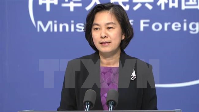 Người phát ngôn Bộ Ngoại giao Trung Quốc Hoa Xuân Oánh. (Nguồn: AFP/TTXVN)