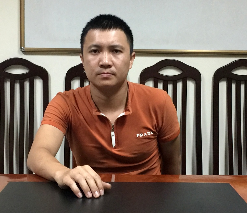 Đối tượng Nguyễn Thành Long bị bắt giữ