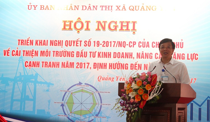 ĐC Nguyễn Văn Hồi, Tỉnh ủy viên, Chủ tịch UBND thị xã Kết luận giao nhiệm vụ cho các phòng ban, đơn vị, địa phương triển khai thực hiện DDCI.JPG