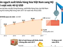 Kim ngạch xuất khẩu hàng hóa sang Mỹ sẽ vượt mốc 40 tỷ USD