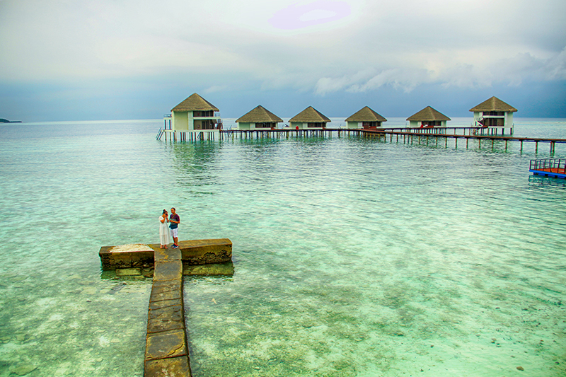 Một khu resort của Maldives.