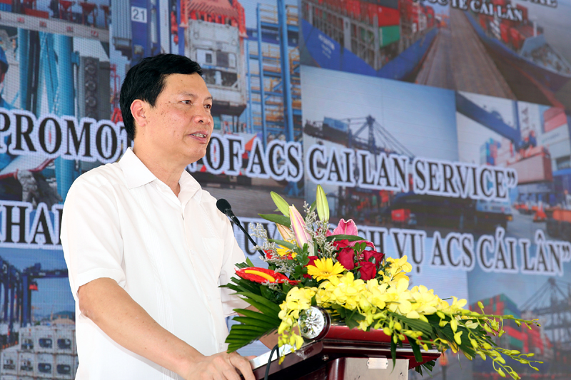 Chủ tịch UBND tỉnh Nguyễn Đức Long cam kết: Sẽ không thu phí cơ sở hạ tầng đối với các doanh nghiệp tham gia hoạt động XNK tại cảng Cái Lân.