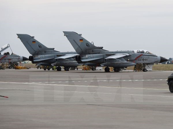 Máy bay chiến đấu Tornado của quân đội Đức tại căn cứ không quân Incirlik, Thổ Nhĩ Kỳ, ngày 21/1/2016. (Nguồn: AFP/TTXVN)