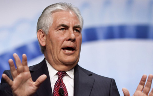 Ngoại trưởng Mỹ Rex Tillerson kêu gọi giải pháp cho khủng hoảng vùng Vịnh. Ảnh: Getty Images.