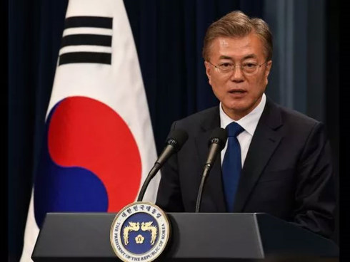 Tổng thống Hàn Quốc Moon Jea-In sắp đến Mỹ trong chuyến công du nước ngoài đầu tiên của mình (Ảnh: USA Today)