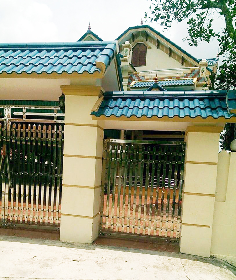 Nhà của Nguyễn Thu Thanh ở xã Hải Đông.