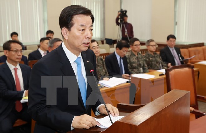 Bộ trưởng Quốc phòng Hàn Quốc Han Min-koo. (Nguồn: Yonhap/TTXVN)
