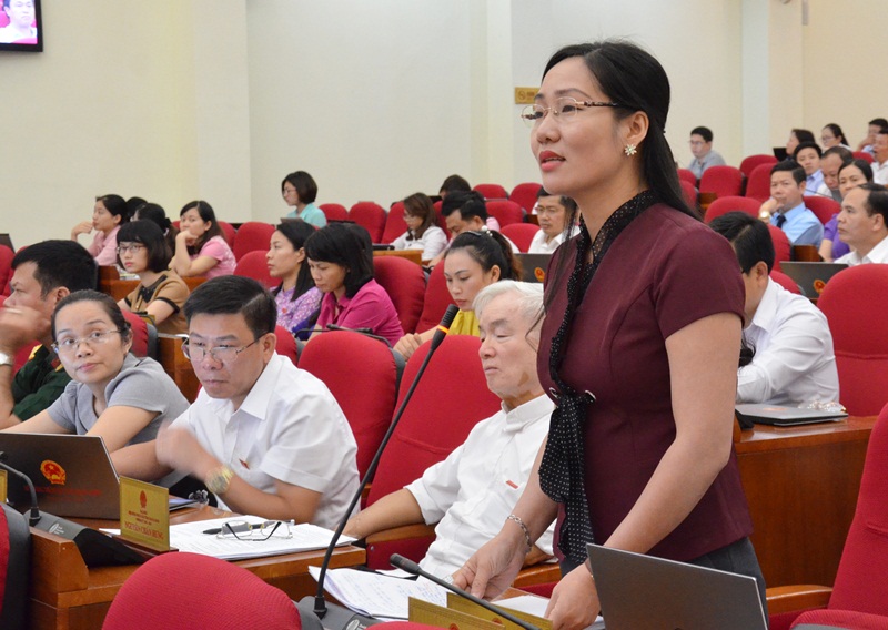 ĐB Nguyễn Thị Hạnh, Tổ Hoành Bồ, chất vấn Giám đốc Sở Y tế.