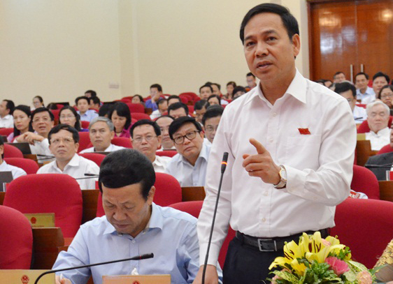 Phó Chủ tịch Thường trực UBND tỉnh Đặng Huy Hậu phát biểu.