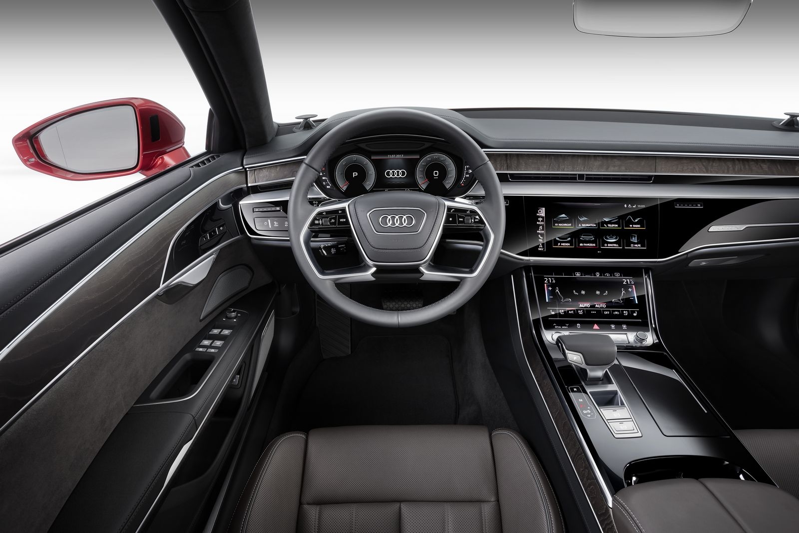 Audi A8 hoàn toàn mới đã loại bỏ gần như hoàn toàn hệ thống nút bấm vật lý.