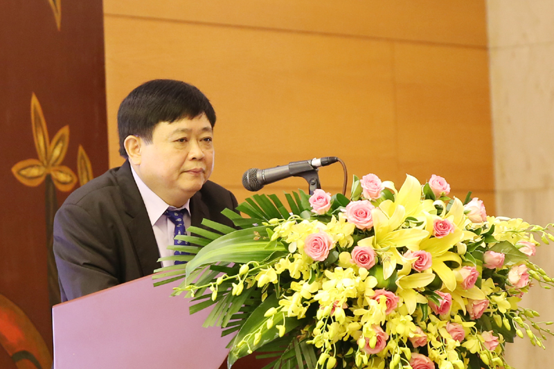 Đồng chí Nguyễn Thế Kỷ, Ủy viên BCH Trung ương Đảng, Tổng Giám đốc Đài Tiếng nói Việt Nam phát biểu tại lễ ký hợp tác