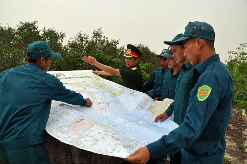 Ban CHQS TX Quảng Yên chủ động rà soát, kiểm tra các khu vực xung  yếu trên địa bàn 