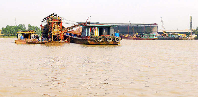 Dự án nạo vét sông Cầm của Công ty CP Đầu tư phát triển Thái Sơn (Bộ Quốc phòng) đang tạm dừng hoạt động.