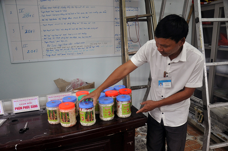 Sản phẩm “Măng muối Quảng Sơn”, do Ban Dân tộc tỉnh phối hợp hướng dẫn, hỗ trợ bà con xã Quảng Sơn (huyện Hải Hà) sản xuất.