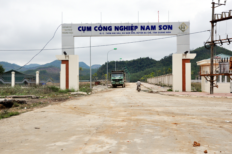 Ba Chẽ đang tích cực thu hút doanh nghiệp đầu tư và hoạt động tại Cụm Công nghiệp Nam Sơn.