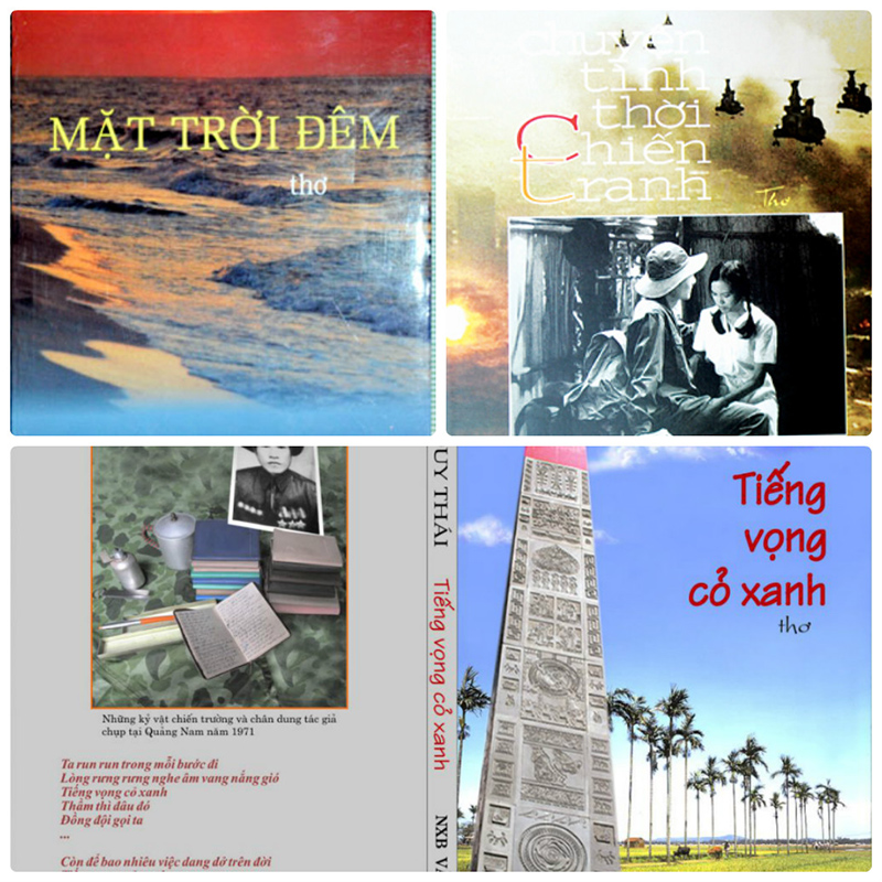 Một số tập thơ viết về chiến tranh của các tác giả Quảng Ninh.