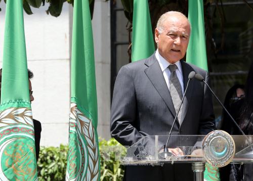 Tổng thư ký Liên đoàn Arab Ahmed Abul Gheit tại một sự kiện ở Cairo ngày 4/5. Ảnh: AFP/TTXVN