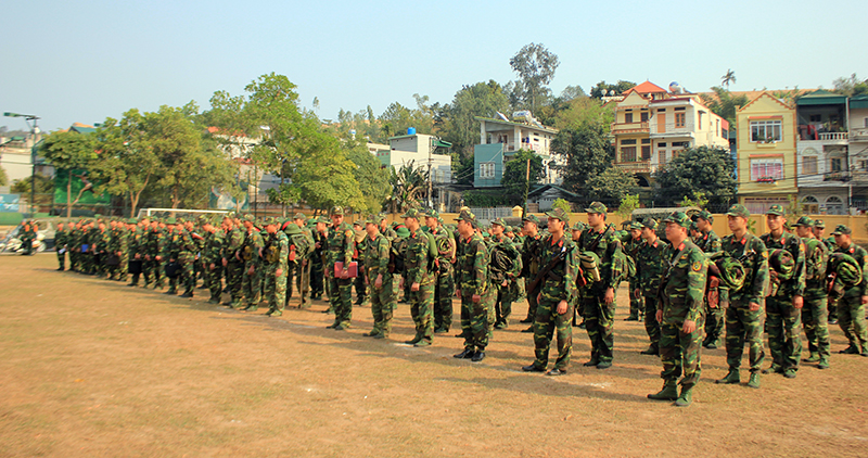 Bộ CHQS tỉnh tổ chức quán triệt mệnh lệnh hành quân di chuyển.