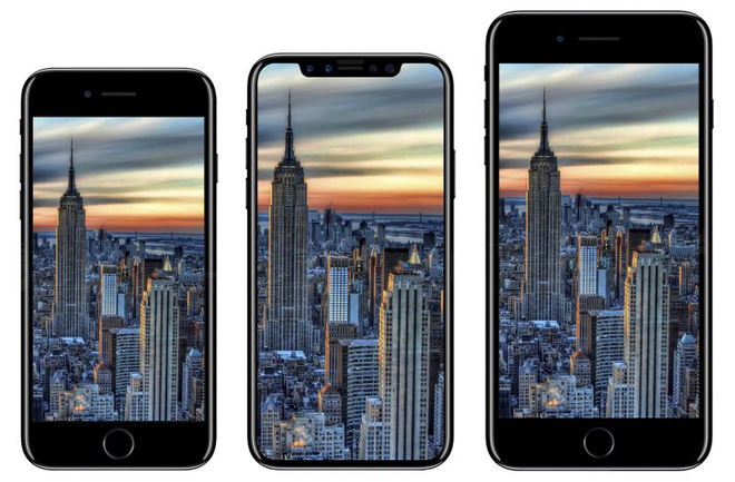 Những hình ảnh đồn đoán về thiết kế mới của iPhone 8.