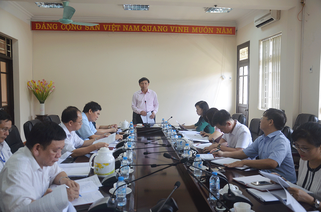 Đồng chí Nguyễn Xuân Ký, Phó Chủ tịch Thường trực HĐND tỉnh phát biểu chỉ đạo tại buổi làm việc