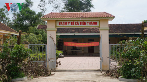 Trạm Y tế xã Tiến Thành, huyện Yên Thành, nơi xảy ra vụ việc