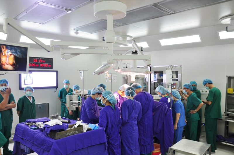 Phẫu thuật tim hở tại Bệnh viện Đa khoa tỉnh Quảng Ninh.