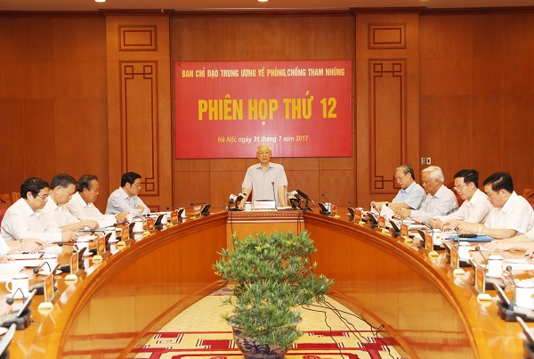 Hình ảnh phiên họp thứ 12, Ban Chỉ đạo trung ương về PCTN - ảnh: noichinh.vn