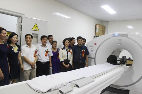 Bệnh viện Ung bướu Hà Nội là bệnh viện đầu tiên của thành phốc ó hệ thống máy chụp PET/CT hiện đại nhất hiện nay
