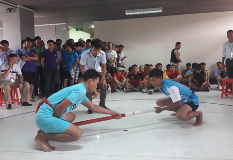 Thi đấu đẩy gậy, nội dung thi đấu của Đại hội TDTT tỉnh Quảng Ninh lần thứ VIII-2018