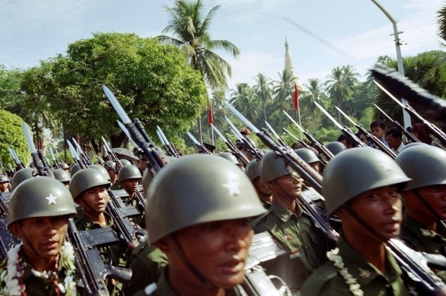 Quân đội Myanmar. (Nguồn: dailymail.co.uk)