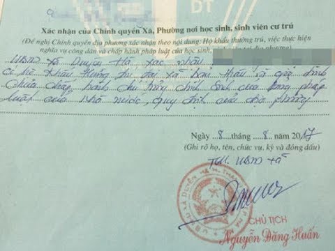 Lãnh đạo xã ở Hà Nội phê bình cả nhà tân sinh viên khi xác nhận lý lịch nhập học gây bức xúc trong dư luận thời gian vừa qua