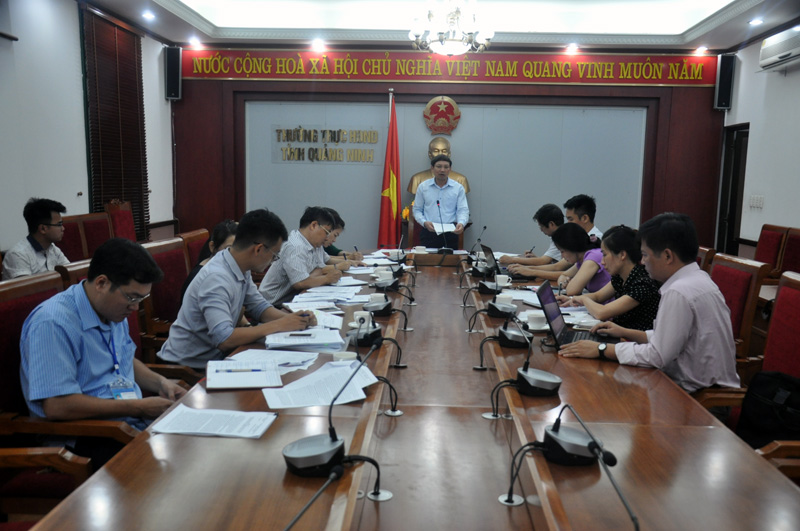 Đồng chí Nguyễn Xuân Ký, Uỷ viên BTV Tỉnh uỷ, Phó Chủ tịch HĐND tỉnh kết luận buổi làm việc