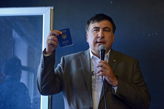 Cựu Tổng thống Gruzia Mikheil Saakashvili tại Warsaw, Ba Lan ngày 6/8. (Nguồn: EPA/TTXVN)