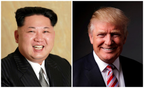 Nhà lãnh đạo Triều Tiên Kim Jong-un (trái) và Tổng thống Mỹ Donald Trump. Ảnh: Reuters.