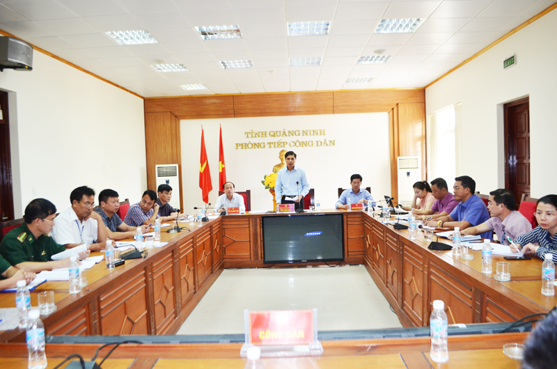 Đồng chí Vũ Văn Diện, Phó Chủ tịch UBND tỉnh kết luận buổi làm việc
