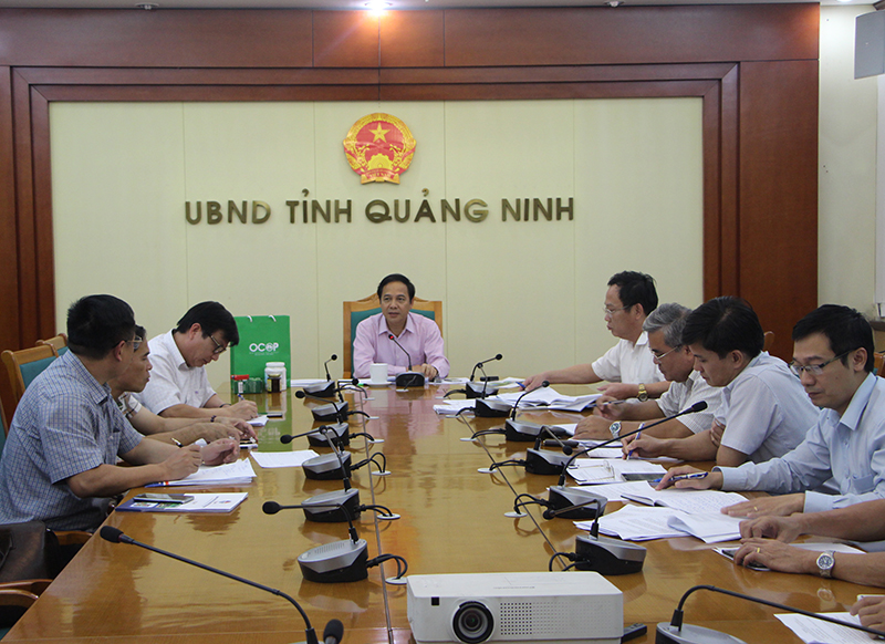 Đồng chí Đặng Huy Hậu, Phó Chủ tịch Thường trực UBND tỉnh kết luận buổi làm việc