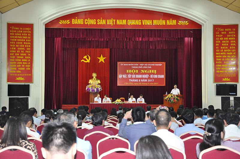 UBND - BCH Hiệp hội doanh nghiệp TP Cẩm Phả gặp gỡ, tiếp xúc doanh nghiệp tháng 8.