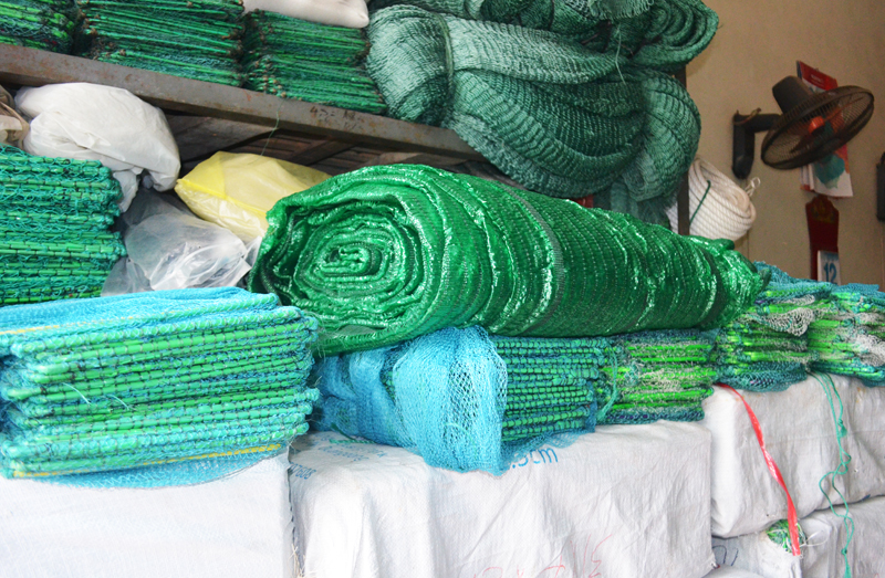 Hiện ngư dân vẫn dễ dàng mua được lồng bát quái tại các cửa hàng ngư lưới cụ ở TX Quảng Yên