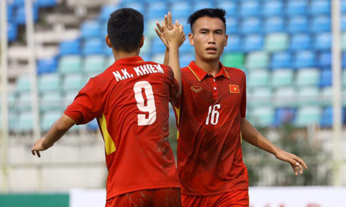 Các cầu thủ trẻ Việt Nam đang thể hiện một phong độ tốt tại giải U18 Đông Nam Á.