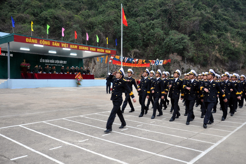 Lữ đoàn 170 ra quân huấn luyện đầu năm 2017.
