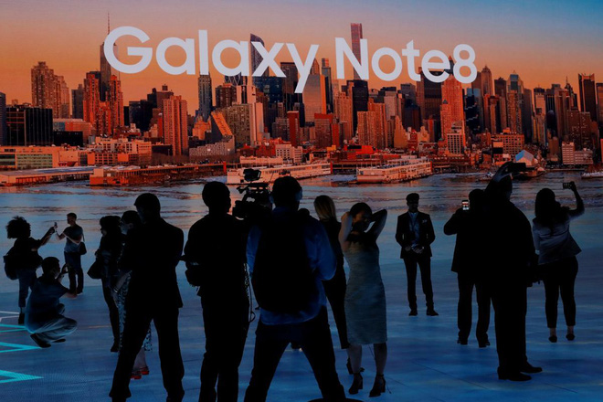Khách mời tham dự sự kiện ra mắt Note 8 tại New York, Hoa Kỳ vào ngày 23/8/17.