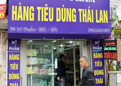 Những cửa hàng chuyên bán hàng Thái Lan xuất hiện ngày càng nhiều.